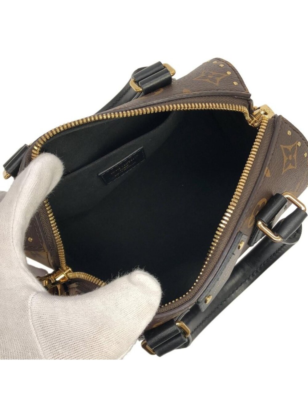 Louis Vuitton Monogram Reverse Speedy Trunk 20 cm Boston Bag - Picture 8 of 9